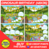 Celebrate With a Dinosaur Birthday Tarpaulin
