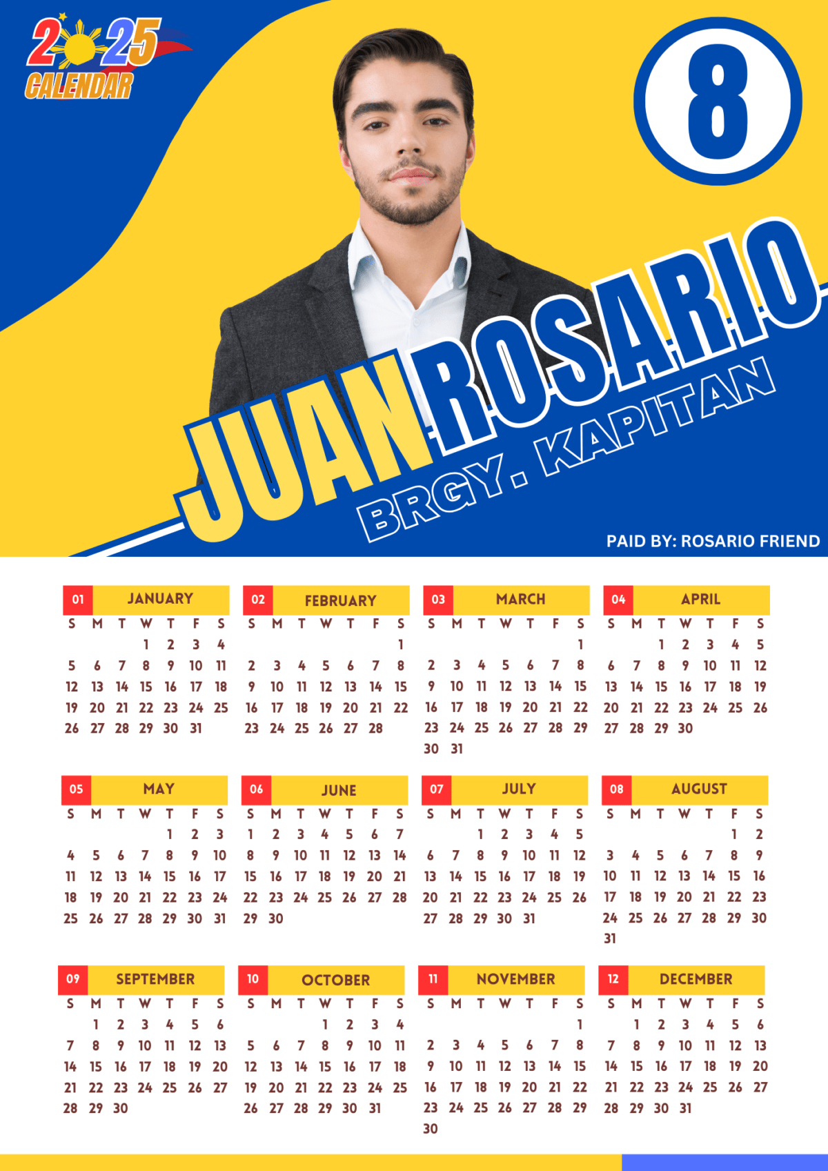 ELEKSYON POSTER CALENDAR 2025 TEMPLATE - Image 3