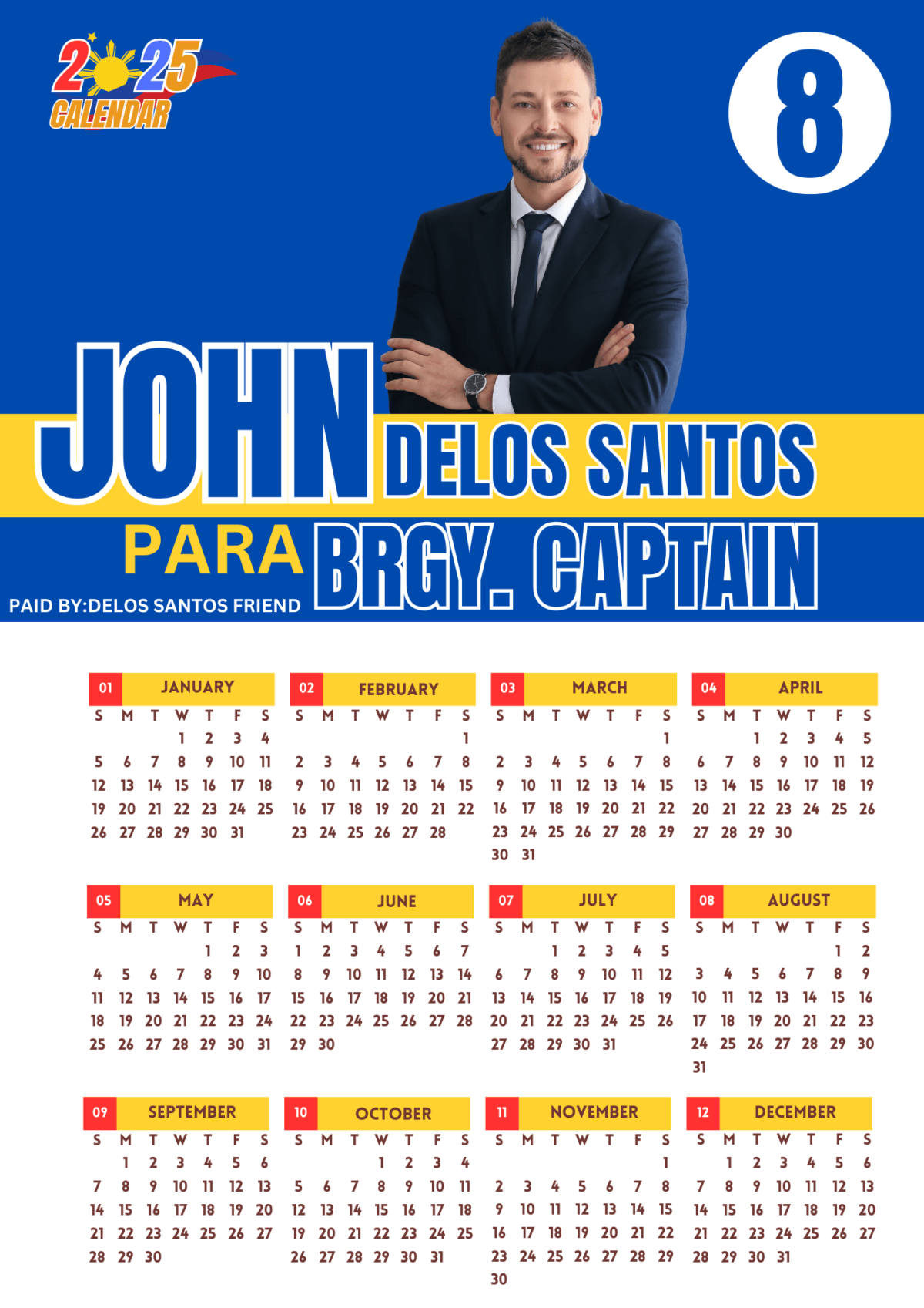 ELEKSYON POSTER CALENDAR 2025 TEMPLATE - Image 4