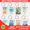 BIBLE VERSES KEYCHAIN 20 DESIGNS TEMPLATE